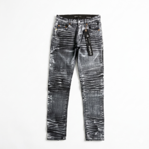 PURPLE Jean desgastado Grey