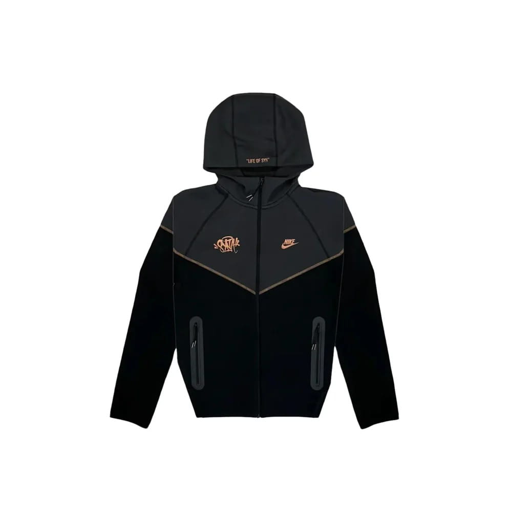 WhatsApp Image 2026-07-01 at 6.15.15 PM Nike Sportswear x Central Cee Tech Fleece Hoodie & Joggers Set Black/Metallic Red Bronze - Image 2