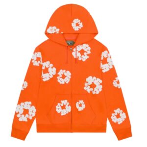 Denim Tears Cotton Wreath Zip Hoodie Orange