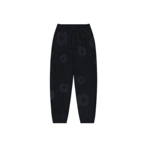 Denim Tears Cotton Wreath Sweatpants Black Monochrome