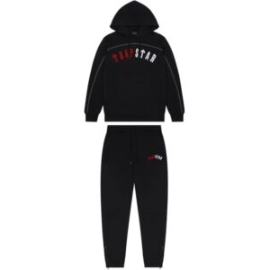 Trapstar Irongate Arch Chenille Hoodie Tracksuit Infrared Edition