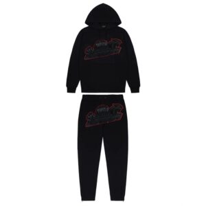 Trapstar Shooters Hoodie Tracksuit Black/Red