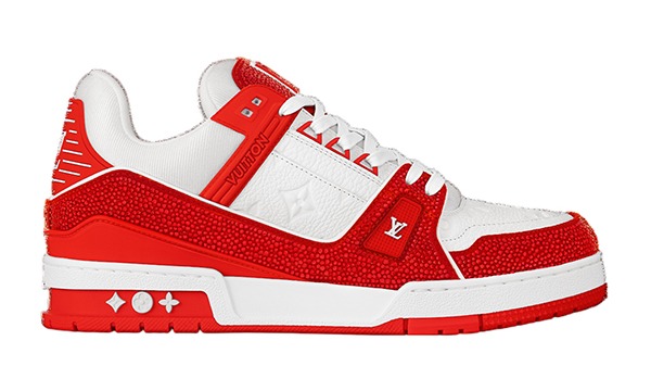 Louis Vuitton Red Blanco Swarovski