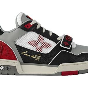 Louis Vuitton Trainer Black Red Grey