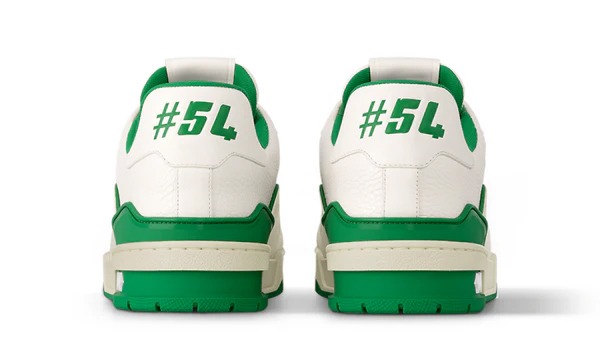 Louis Vuitton Trainer 54 Signature White Green - Image 3