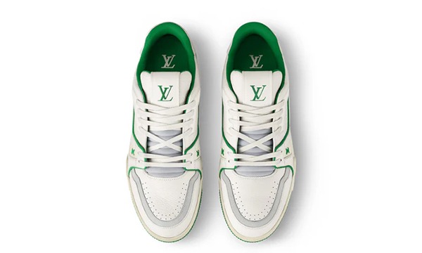 Louis Vuitton Trainer 54 Signature White Green - Image 2