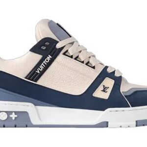 Louis Vuitton Trainer Sneakers ‘Blue Beige’