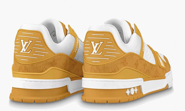 Louis Vuitton Trainer Yellow Monogram Denim White - Image 2