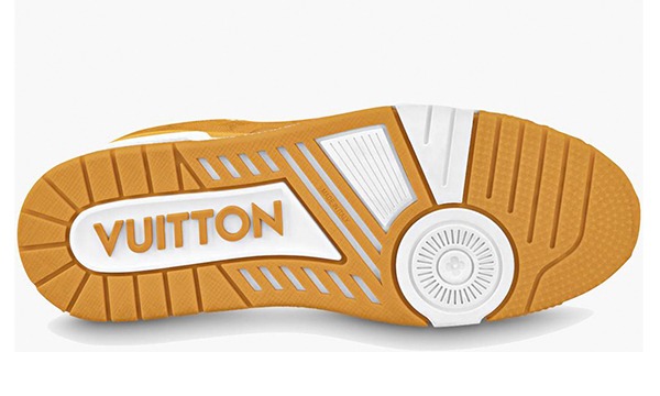 Louis Vuitton Trainer Yellow Monogram Denim White - Image 3