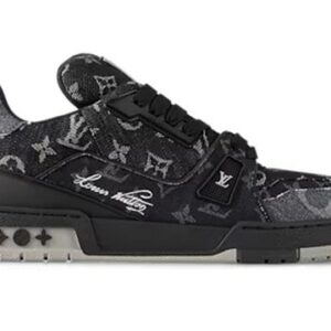 Louis Vuitton Trainer Black Monogram Demin