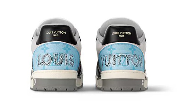 Louis Vuitton Trainer Blue Grey Black - Image 3