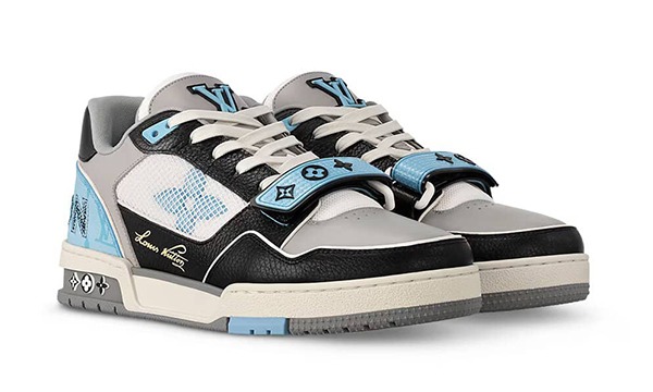 Louis Vuitton Trainer Blue Grey Black - Image 2