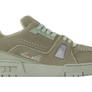 Louis Vuitton Trainer Green with Grained nubuck buffalo leather