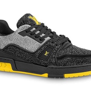 Louis Vuitton Trainer Line Sneaker Strass Black Yellow