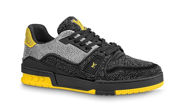 Louis Vuitton Trainer Line Sneaker Strass Black Yellow