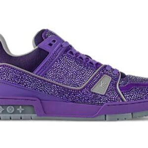 Louis Vuitton Trainer Purple Swarovksi Crystals